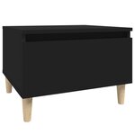 vidaXL Tables d'appoint 2 Pièces Noir 50x46x35 cm Bois d'ingénierie