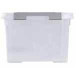 Curver boîtes de rangement handy+ 5 pièces avec couvercle 15l transparent