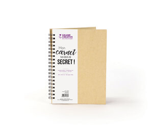 Carnet Couverture kraft Intérieur Papier blanc 24 cm