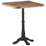 vidaXL Table de bistro 60x60x76 cm Bois massif de récupération