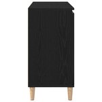 Buffet vidaXL Noir Chêne 101x35x60 cm Bois reconstitué