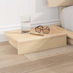 vidaXL Cadre de lit Marron 200 x 200 cm bois