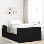 vidaXL Cadre de lit avec matelas Autre Noir 120 x 200 cm Velours