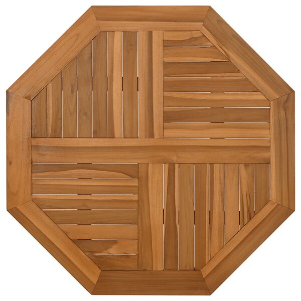 vidaXL Dessus de table 60x60x2 5 cm octogonal bois de teck massif