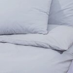 vidaXL Ensemble de housse de couette Gris 140x200 cm Microfibre légère