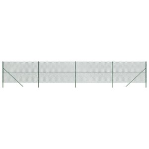 vidaXL Clôture en mailles de chaîne vert 2x10 m