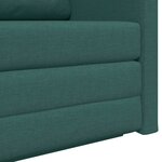 vidaXL Canapé-Lit Vert foncé 124 x 71 x 78 cm tissu