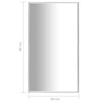vidaXL Miroir Argenté 80x60 cm