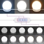 vidaXL Coiffeuse avec lumières LED sonoma gris 90x42x132 5 cm