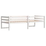 vidaXL Cadre de lit pour enfants blanc 80x200 cm bois de pin massif