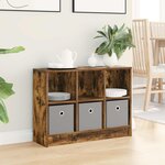 vidaXL Buffet Chêne fumé 73 5 x 22 5 x 53 5 cm