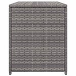 vidaXL Boîte de rangement de jardin gris 120x50x60 cm résine tressée