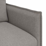 vidaXL Canapé 2 Pièces Taupe 196 x 82 x 85 cm tissu