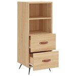 vidaXL Buffet Chêne sonoma 34 5x34x90 cm Bois d'ingénierie