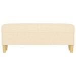 vidaXL Banc Crème 100x35x41 cm Tissu