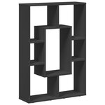 vidaXL Bibliothèque noir 63x20x90 cm bois d'ingénierie
