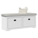 VidaXL Banc de couloir BODO blanc 114x40x45 cm