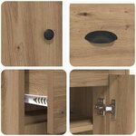 vidaXL Haut Armoire avec tiroir Chêne artisanal 70 x 35 5 x 67 5 cm