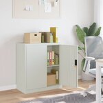 vidaXL Classeur gris clair 79x40x90 cm acier
