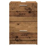 vidaXL Meuble Sous Évier Bois Ancien 40 x 37 x 59 cm Bois d'ingénierie