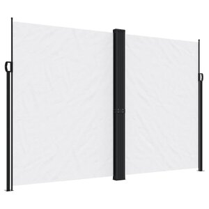 vidaXL Auvent latéral rétractable blanc 220x600 cm