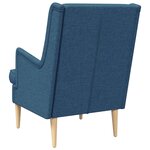 vidaXL Fauteuil Bleu Tissu