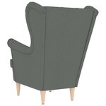 vidaXL Fauteuil gris foncé 74x84x100 cm tissu