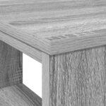 vidaXL Bureau avec étagère Gris 90 x 50 x 75 cm Bois d'ingénierie