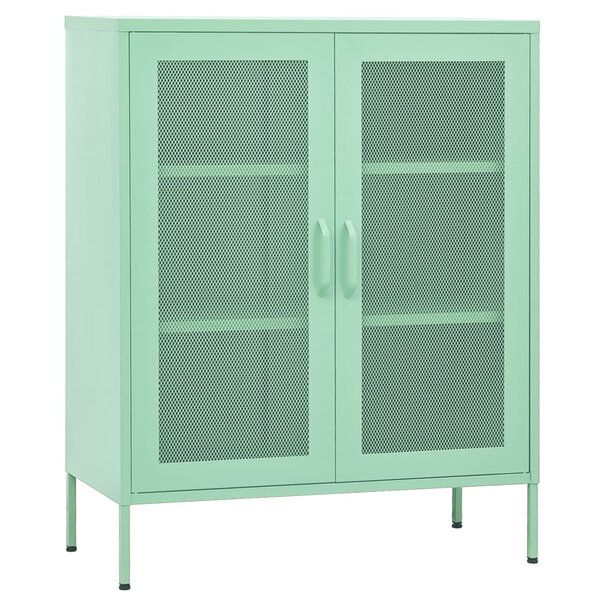 vidaXL Armoire de rangement Vert menthe 80x35x101 5 cm Acier