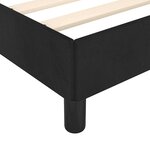 vidaXL Cadre de lit sans matelas noir 160x200 cm velours