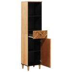 vidaXL Cabinet de salle de bain avec tiroir Marron 38 x 33 5 x 160 cm