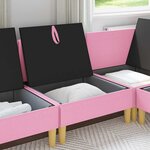 vidaXL Sofa avec rangement Tissu