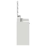 vidaXL Table de Toilette Blanc 79 x 41 x 140 cm Bois d'ingénierie