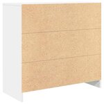 vidaXL Buffet avec tiroir blanc 80x34x76 cm bois d'ingénierie