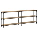 vidaXL Table Console Chêne Artisan 200x29x75 cm Bois d'ingénierie