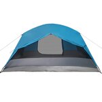 vidaXL Tente familiale avec porche 6 personnes bleu imperméable