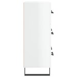 vidaXL Buffet Blanc brillant 69 5x34x90 cm Bois d'ingénierie