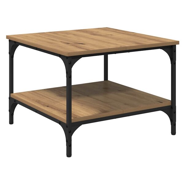vidaXL Table basse Chêne artisanal 55 x 55 x 40 cm Bois d'ingénierie