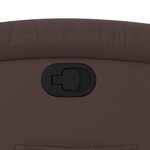 vidaXL Fauteuil inclinable Marron Similicuir