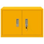 vidaXL Armoire de rangement Jaune moutarde 60 x 40 x 40 cm Acier