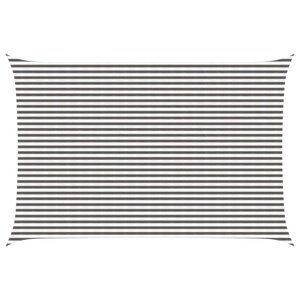 vidaXL Voile d'ombre 4 x 6 m HDPE Rectangulaire Gris clair et blanc
