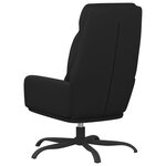 vidaXL Chaise de relaxation Noir Similicuir