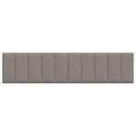 vidaXL Coussin de tête de lit taupe 200 cm tissu