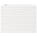 vidaXL Jardinière blanc 60x60x46 cm bois de pin massif