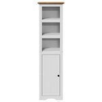 vidaXL Armoire de salle de bain BODO blanc et marron 44x30x160 cm