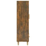 vidaXL Buffet haut Chêne fumé 70x31x115 cm Bois d'ingénierie