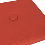 vidaXL Tête de lit murale 12 pc Rouge Simili cuir