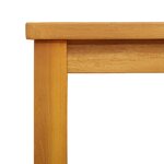 vidaXL Table d'appoint de jardin 35x35x34 cm en bois massif d'acacia