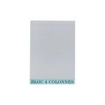 Bloc De Contrôle Comptable 29 7x21cm - 4 Colonnes - 70 Feuillets - Gris - X 5 - Exacompta