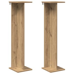 vidaXL Support de Plante 2 pièces Chêne artisanal 25 x 25 5 x 100 5 cm